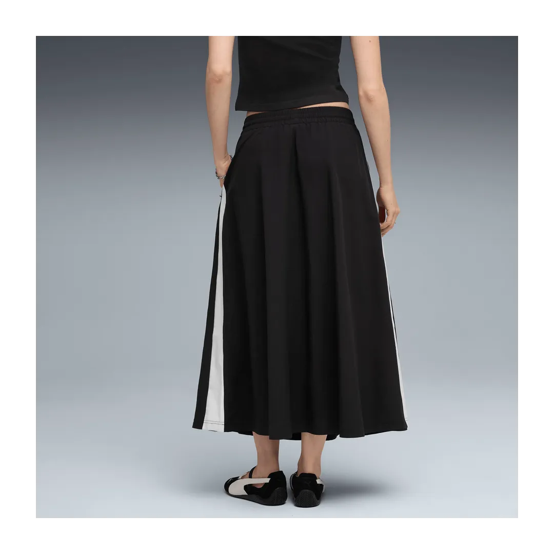 T7 Woven Midi Skirt