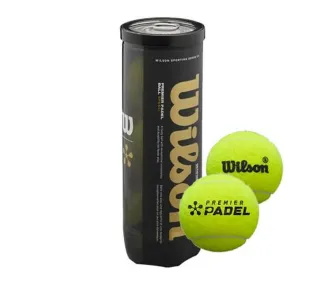 Tube de 3 Balles Wilson Premier Padel Speed - Équipement de Padel de Qualité