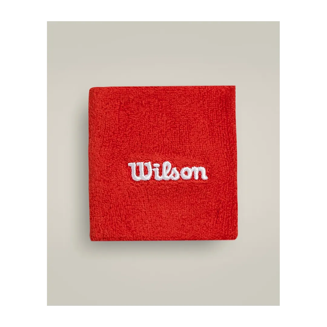 Serres-Poignets Wilson Rouge - Accessoire de Sport