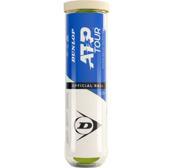 TUBE DE 4 BALLES DUNLOP TENNIS ATP TOUR