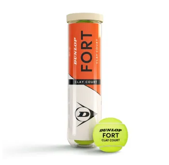 Tube de 4 Balles de Tennis Fort Clay Court