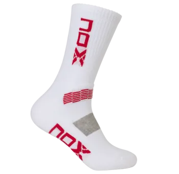 Paire de Chaussettes Nox Blanche Logo Rouge - Confort et Style