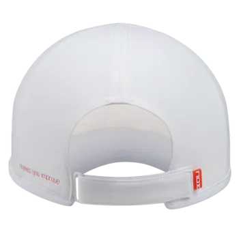 Casquette Nox Blanche avec Logo Rouge - Accessoire de Mode