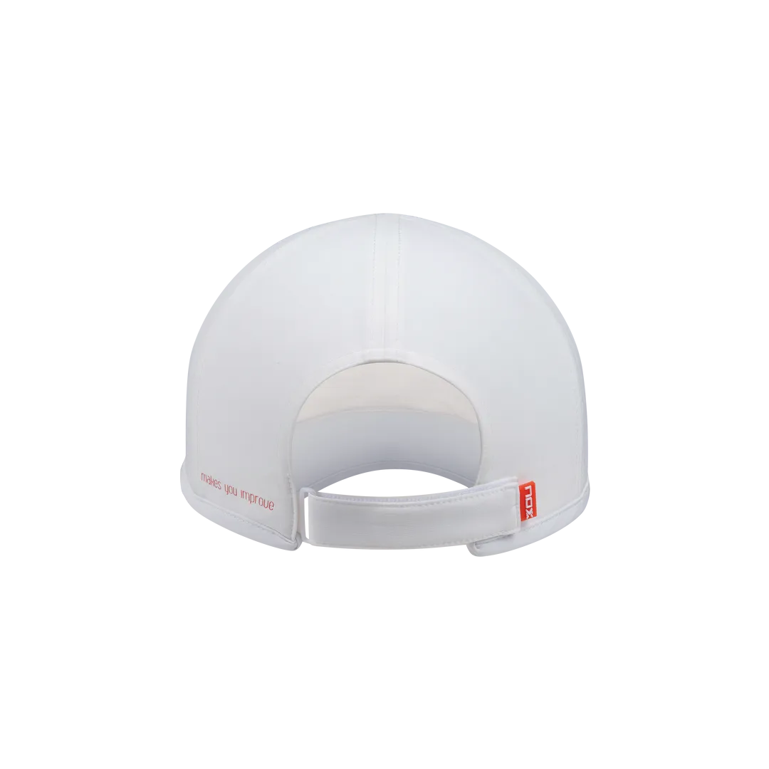 Casquette Nox Blanche avec Logo Rouge - Accessoire de Mode