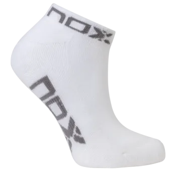 Chaussettes Basses Blanches Logo Gris pour Femme - Accessoire de Mode