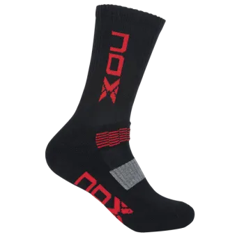 CHAUSSETTES NOX HOMMES NOIR LOGO ROUGE