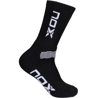 CHAUSSETTES NOX HOMMES NOIR LOGO BLANC