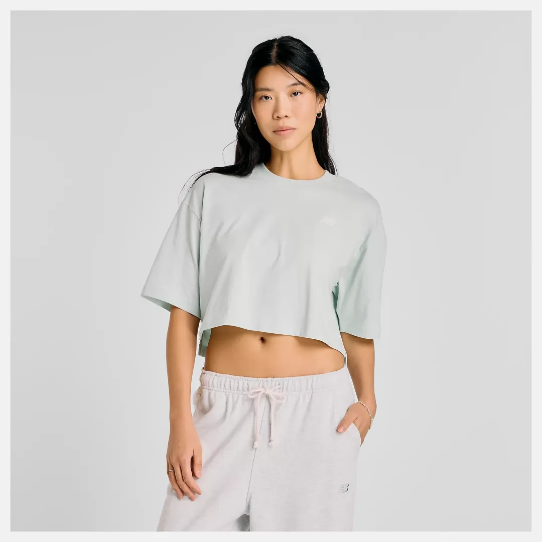 Athletics Flower Oversized Cropped T-Shirt
