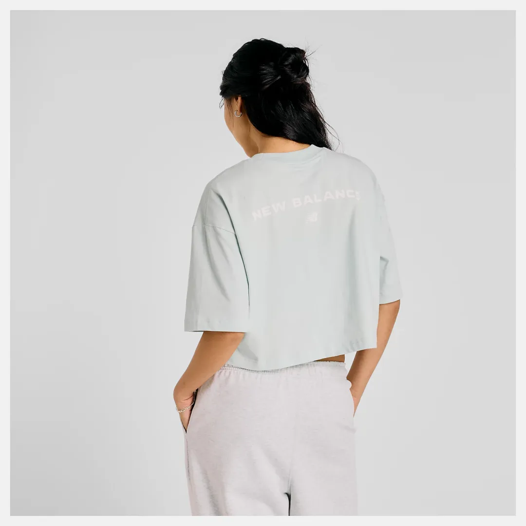 Athletics Flower Oversized Cropped T-Shirt