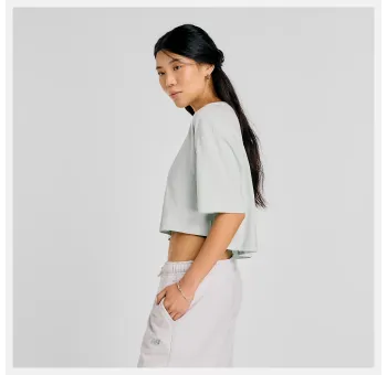 Athletics Flower Oversized Cropped T-Shirt