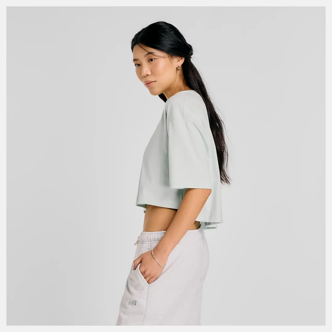 Athletics Flower Oversized Cropped T-Shirt
