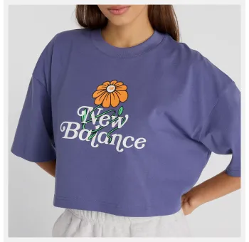 Athletics Flower Oversized Cropped T-Shirt