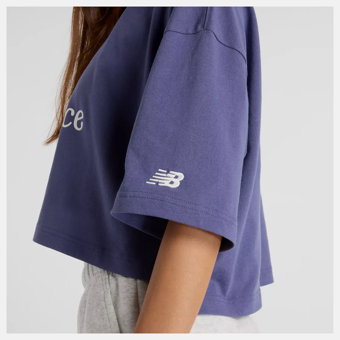 Athletics Flower Oversized Cropped T-Shirt