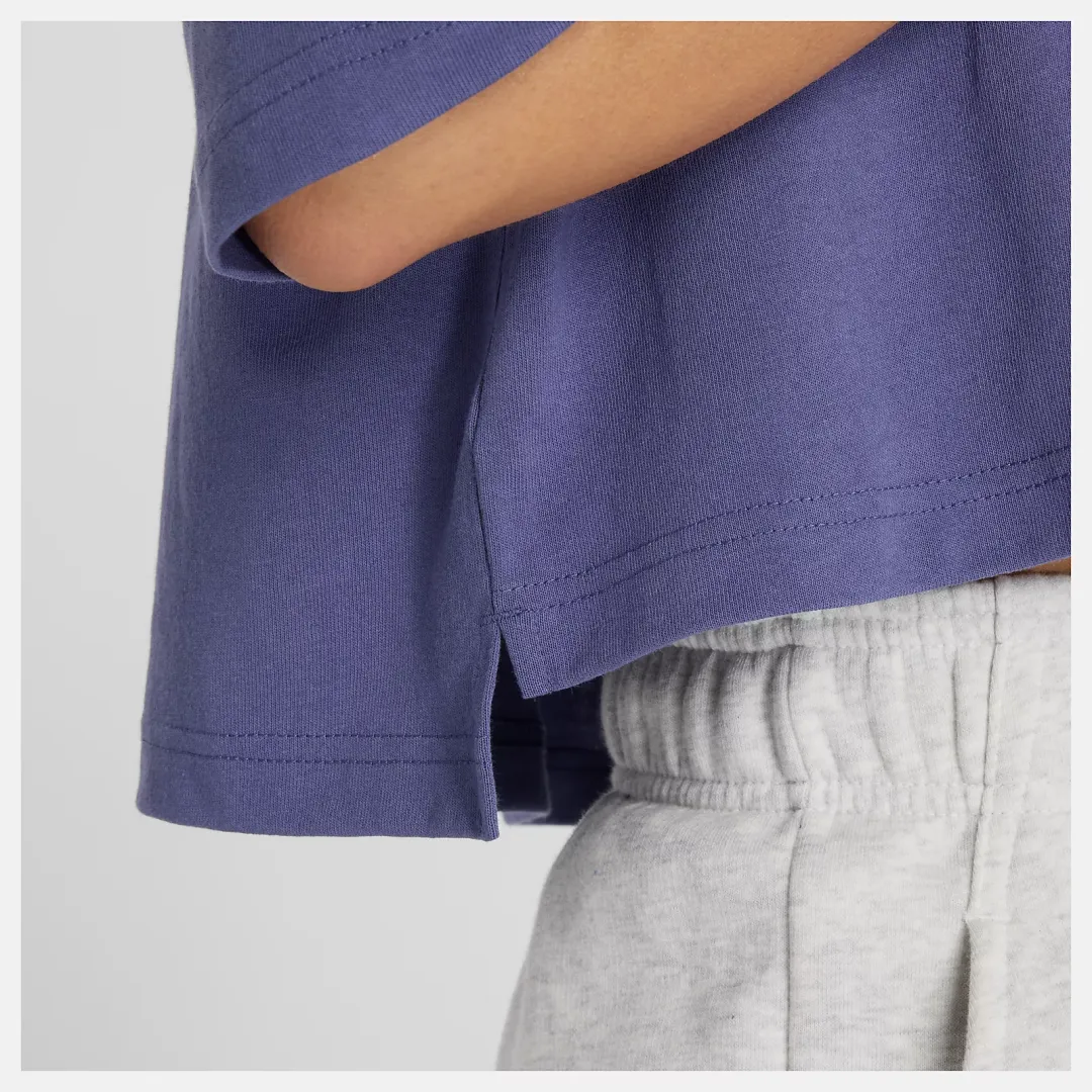 Athletics Flower Oversized Cropped T-Shirt