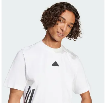 T-shirt adidas 3 bandes Future Icons en coton doux