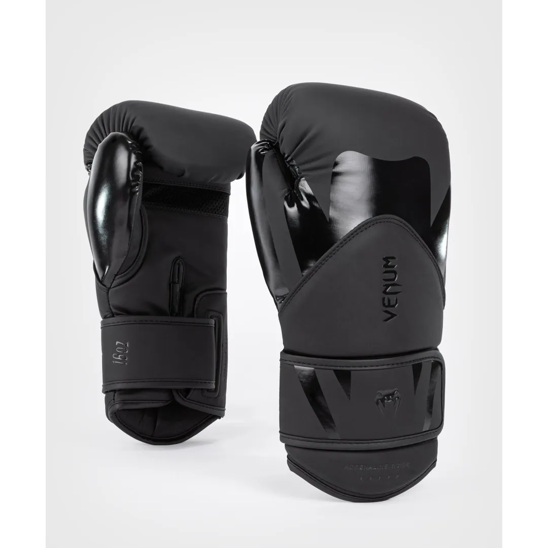 Venum CHALLENGER 4.0 Boxing Gloves - Black/Black | Boxing Equipment