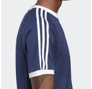 T-shirt 3 bandes Bleu – Classique Adidas