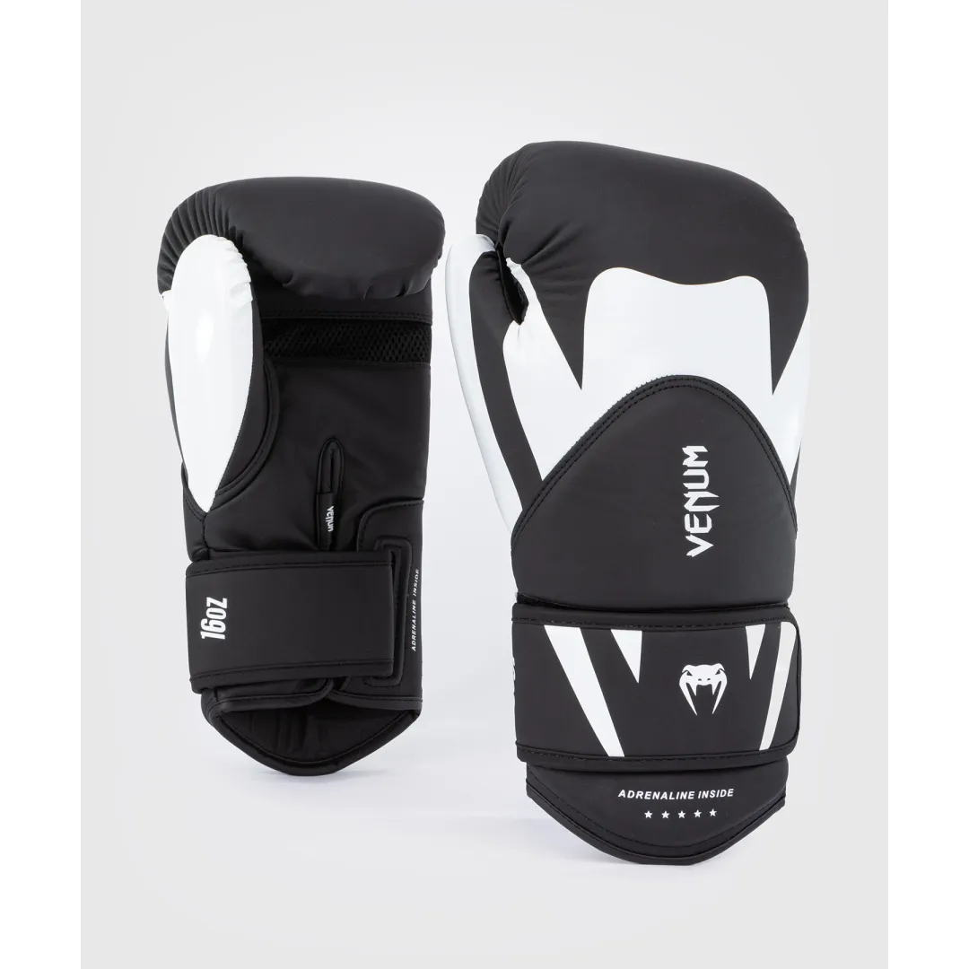 Venum CHALLENGER 4.0 Boxing Gloves - Black/White - High Quality Boxing Gear