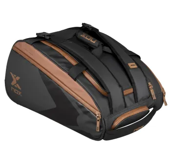 Sac de Padel NOX Luxury Open Series Noir/Marron - Confort et Durabilité