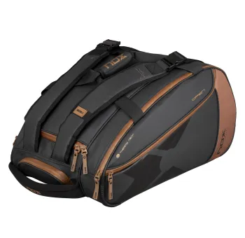 Sac de Padel NOX Luxury Open Series Noir/Marron - Confort et Durabilité