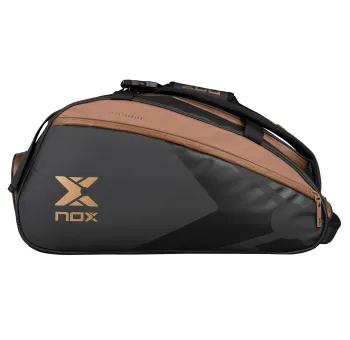Sac de Padel NOX Luxury Open Series Noir/Marron - Confort et Durabilité