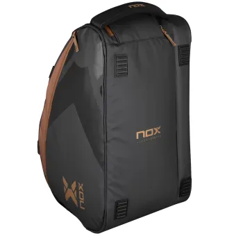 Sac de Padel NOX Luxury Open Series Noir/Marron - Confort et Durabilité