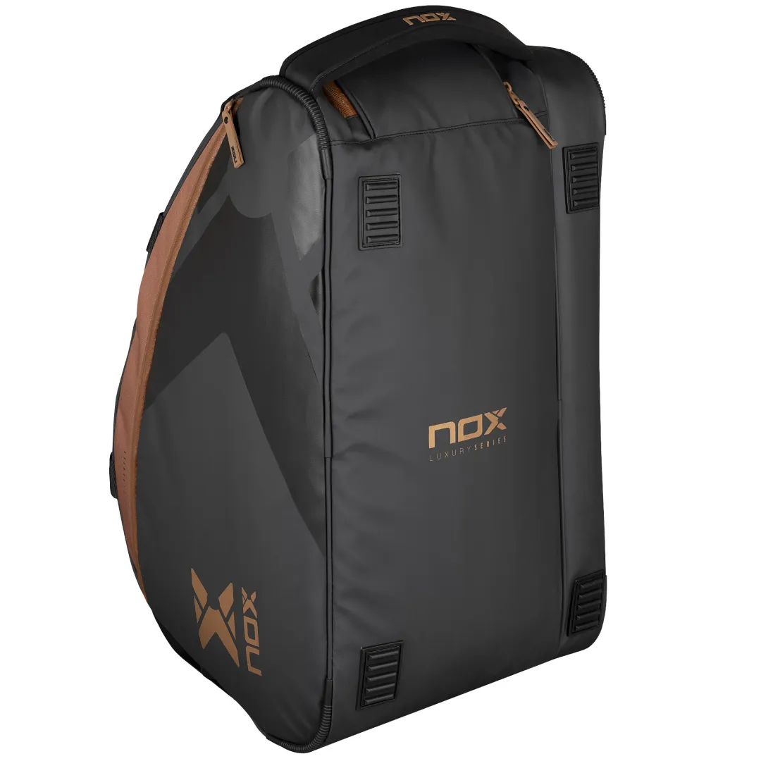 Sac de Padel NOX Luxury Open Series Noir/Marron - Confort et Durabilité