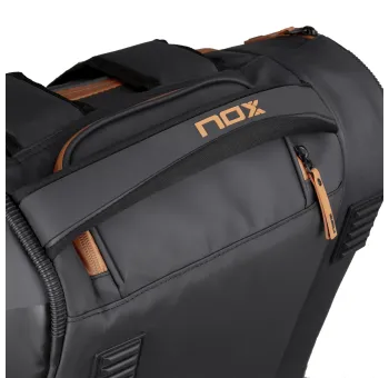 Sac de Padel NOX Luxury Open Series Noir/Marron - Confort et Durabilité