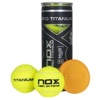 Boîte de 3 Balles de Padel NOX Pro Titanium
