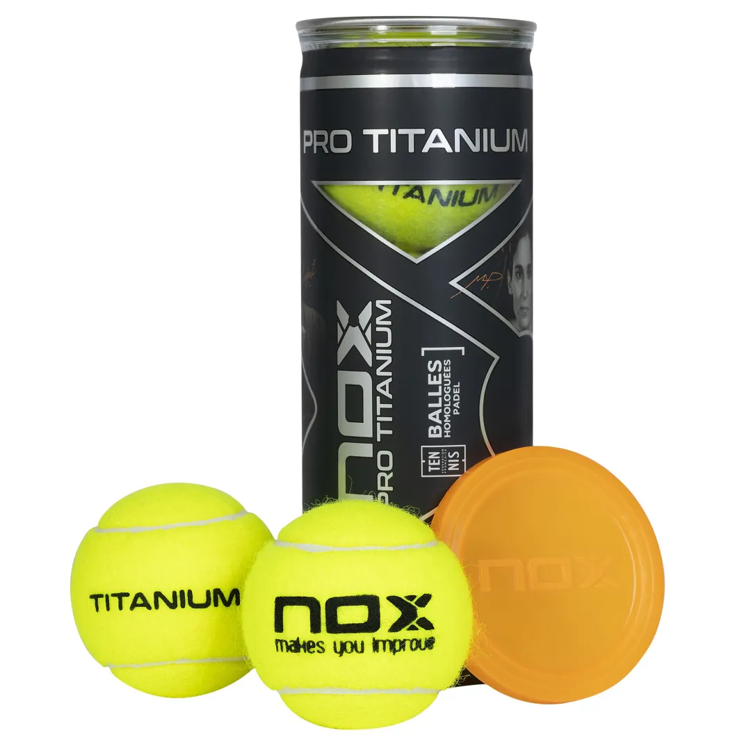Boîte de 3 Balles de Padel NOX Pro Titanium