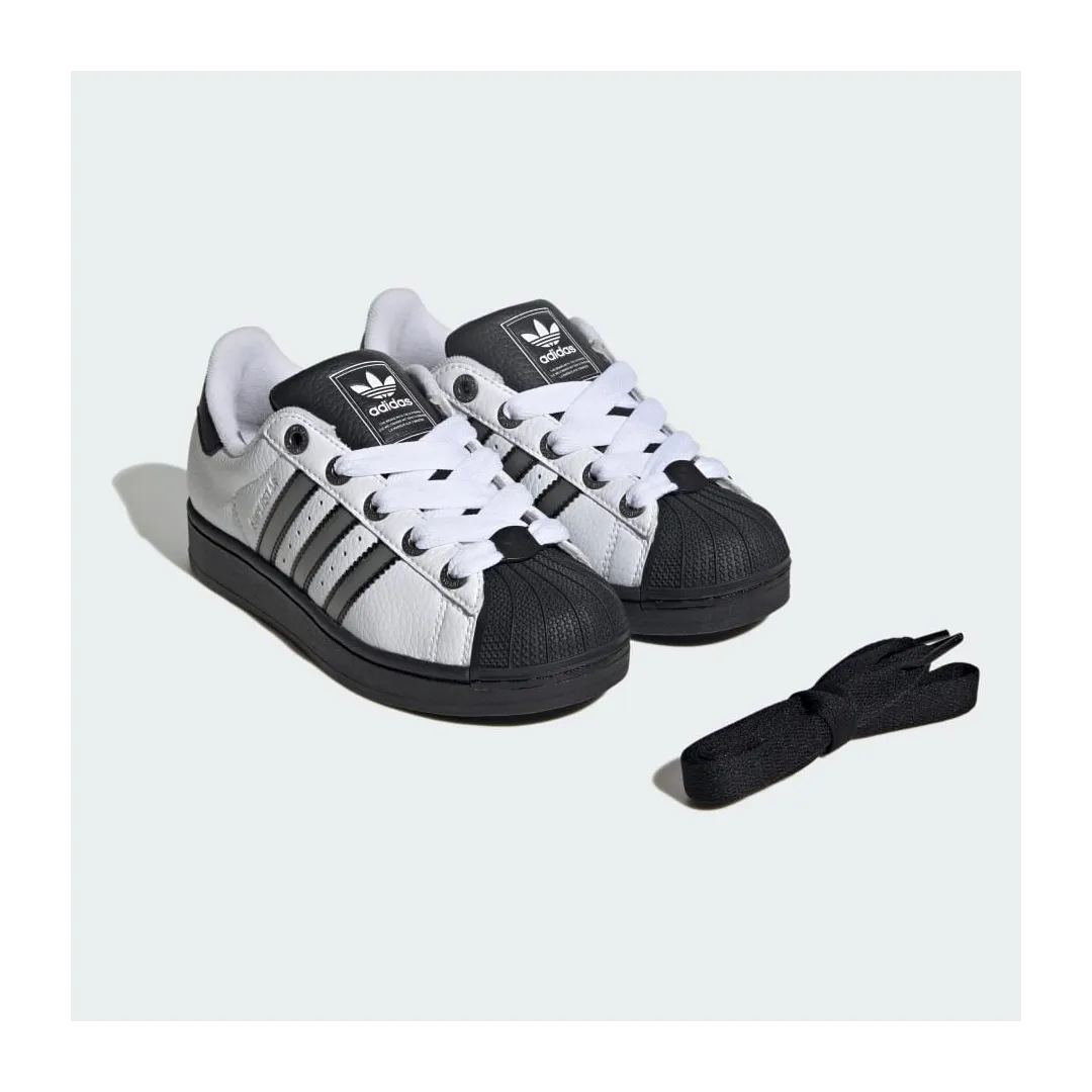 SUPERSTAR II J      FTWWHTMSILVECBLACK ORG