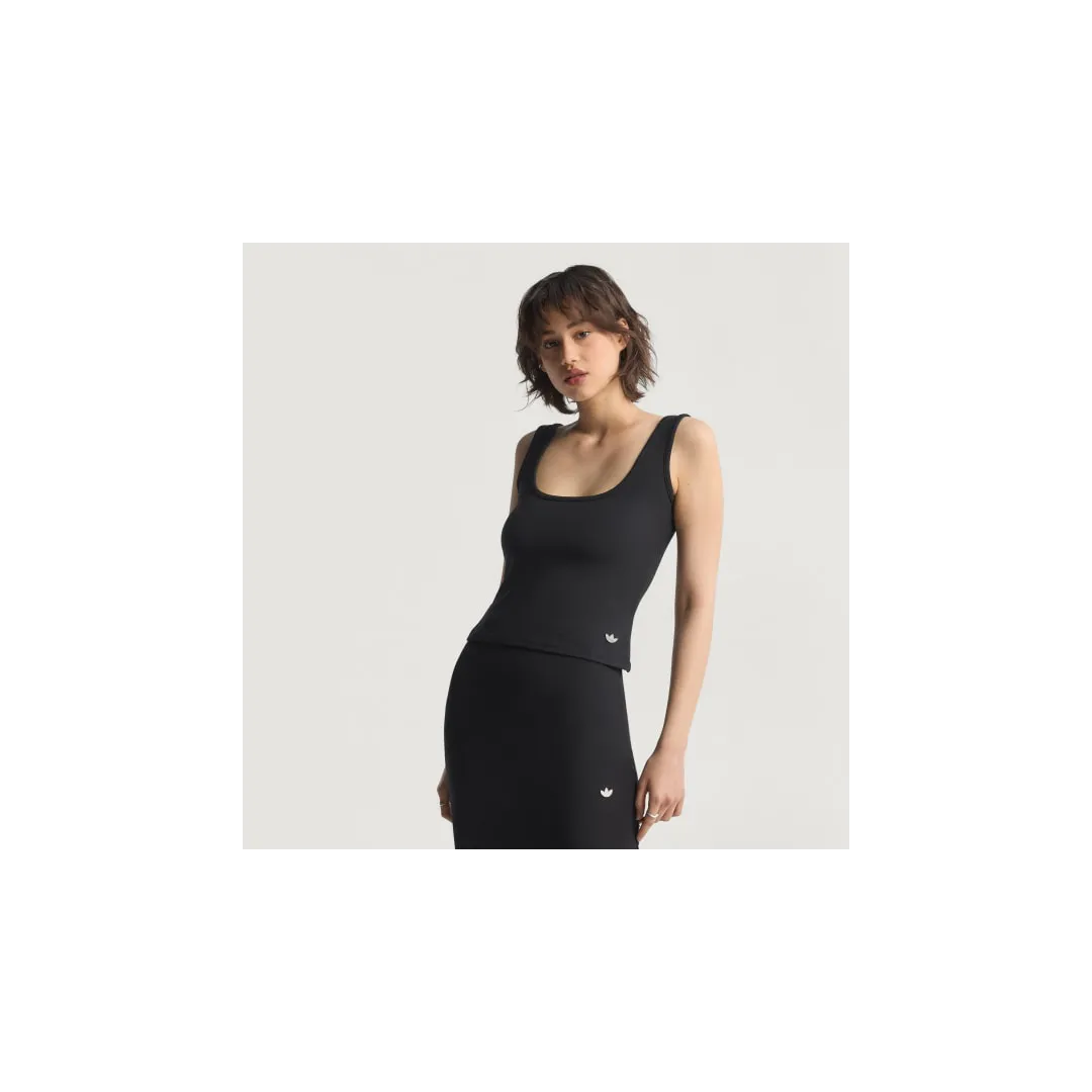 P ESS TANK TOP      BLACK ORG