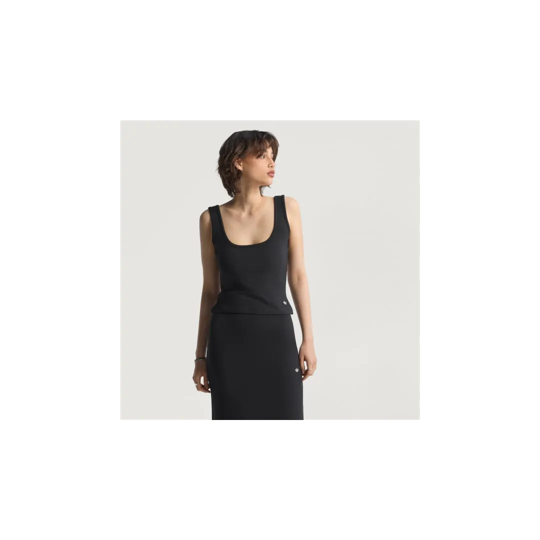 P ESS TANK TOP      BLACK ORG