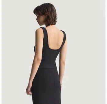 P ESS TANK TOP      BLACK ORG