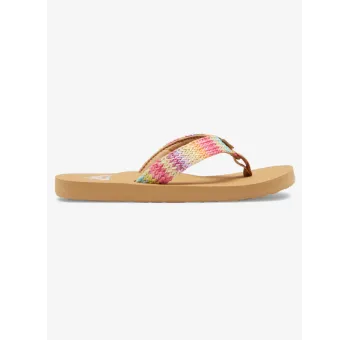 Tongs Roxy Porto Raffia pour filles