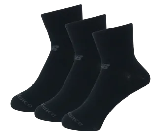 PERFORMANCE COTTON FLAT KNIT ANKLE SOCKS 3 PAIR