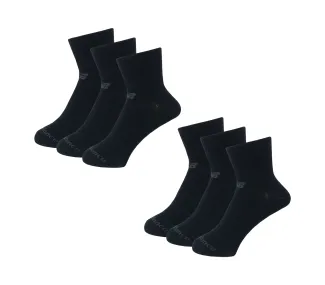 Performance Cotton Flat Knit Ankle Socks 6 Pack