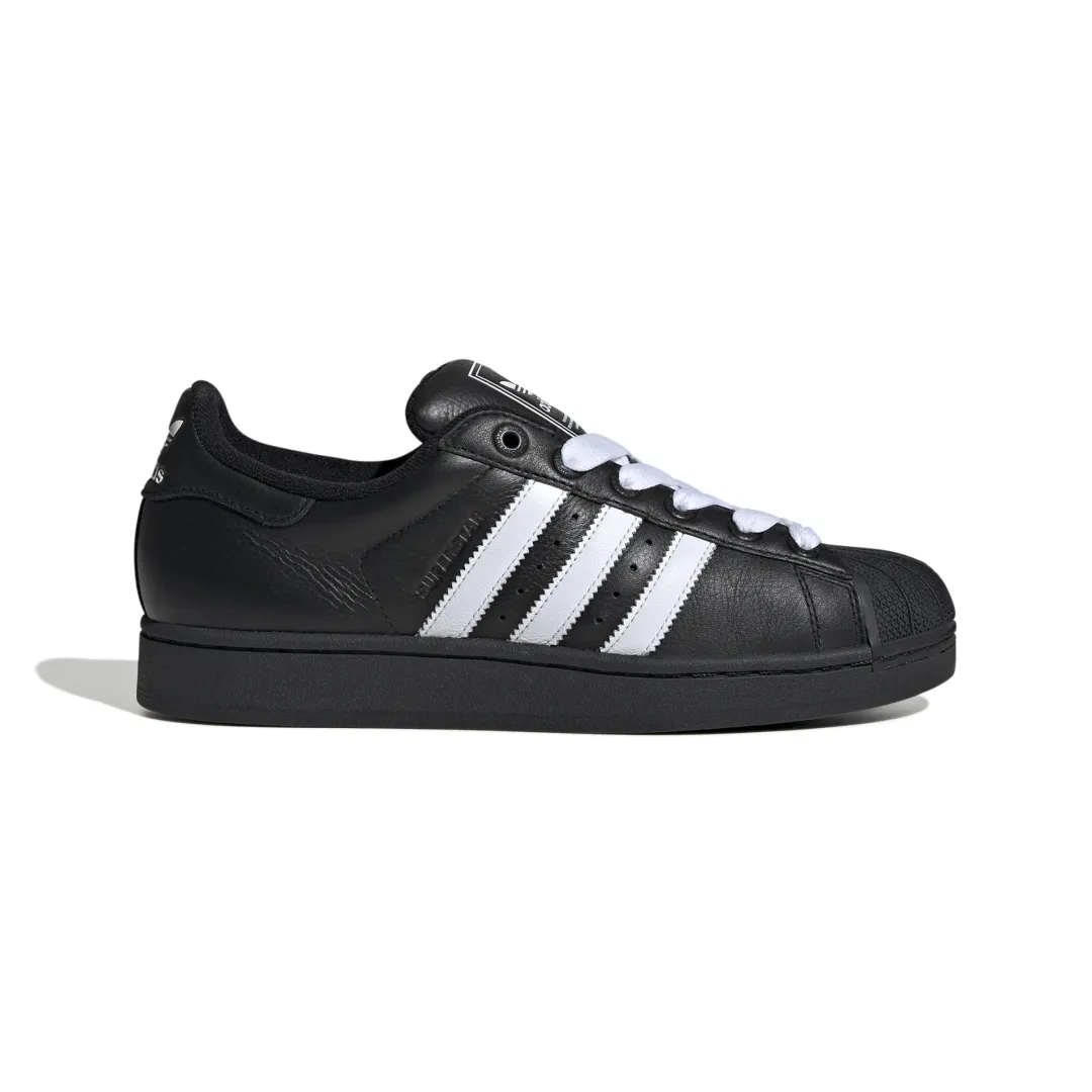 Adidas Superstar II – Full Black & White Stripe