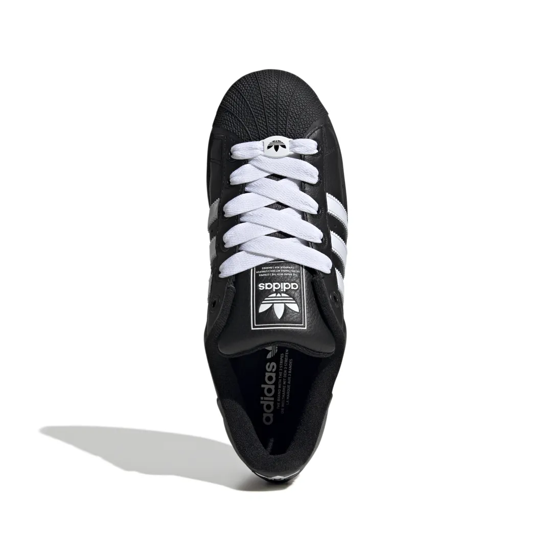 Adidas Superstar II – Full Black & White Stripe