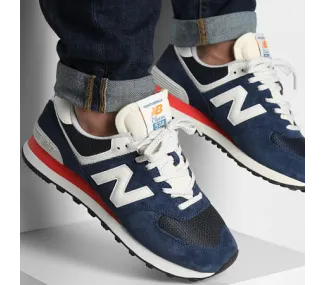 New Balance 574 – Bleu/Rouge