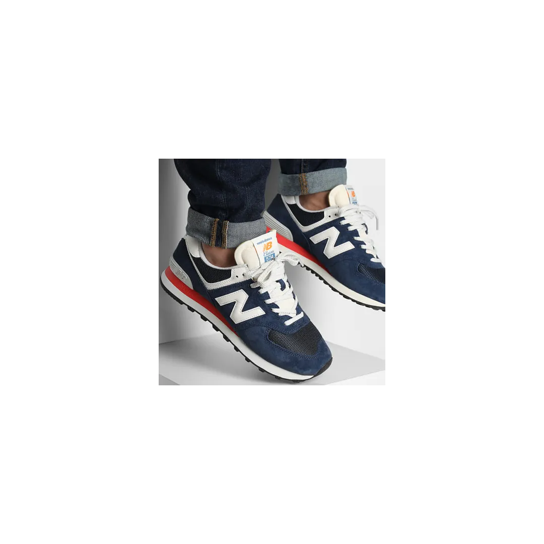 New Balance 574 – Bleu/Rouge