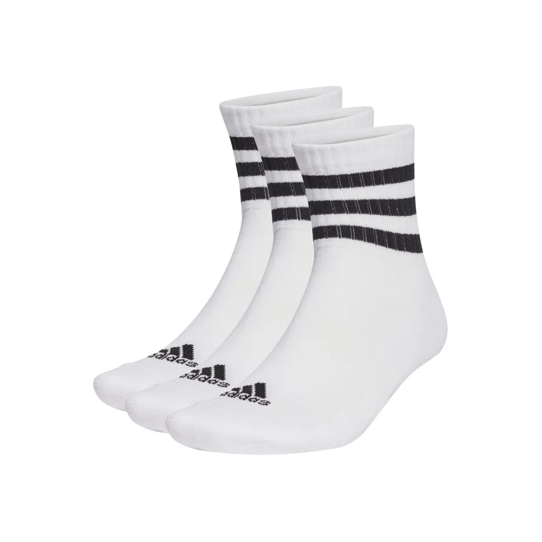 Chaussettes Mi-Mollet Adidas 3-Stripes – Lot de 3 Paires