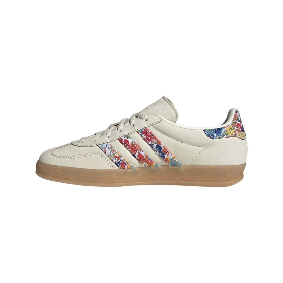 Chaussures Gazelle Indoor Femme - Blanc/Or
