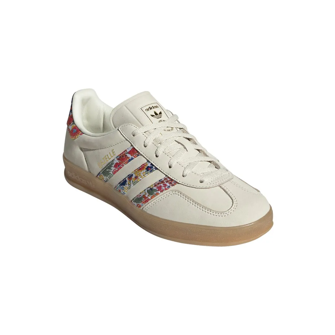 Chaussures Gazelle Indoor Femme - Blanc/Or