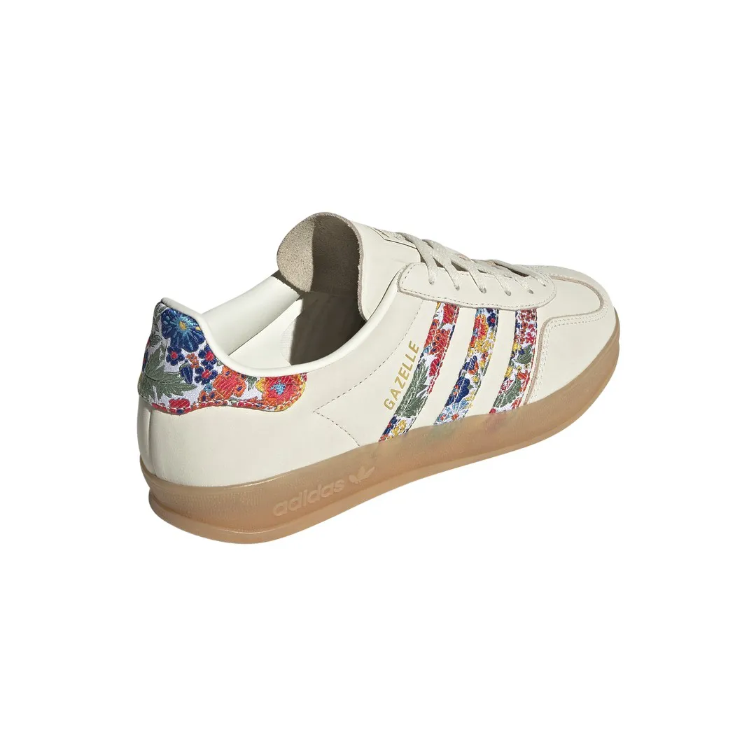 Chaussures Gazelle Indoor Femme - Blanc/Or
