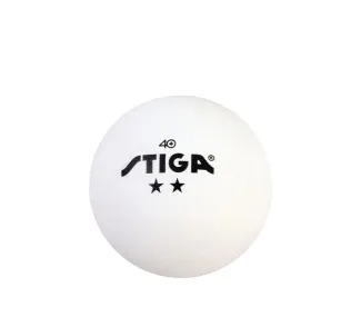 Pack de 6 Balles de Tennis de Table Training STIGA ABS - Blanc