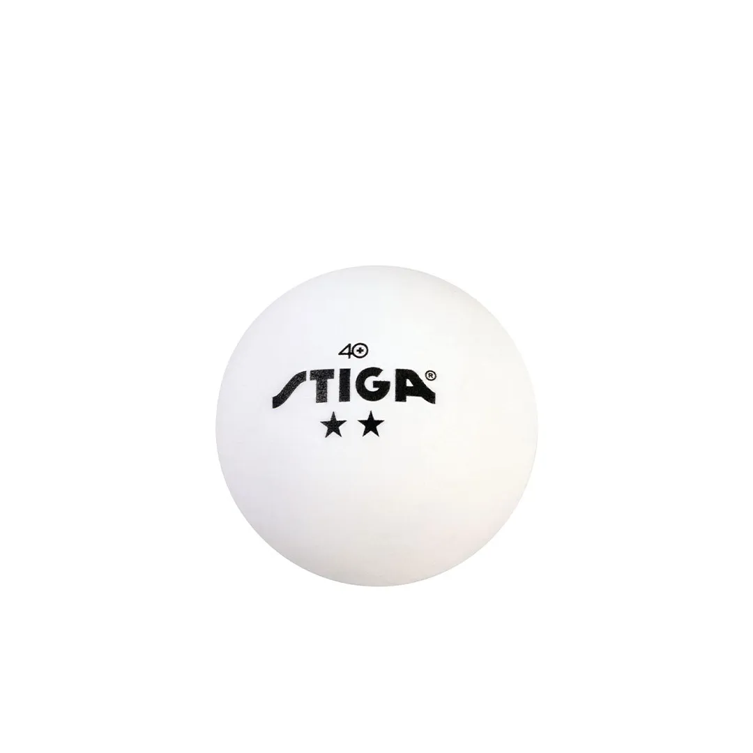 Pack de 6 Balles de Tennis de Table Training STIGA ABS - Blanc