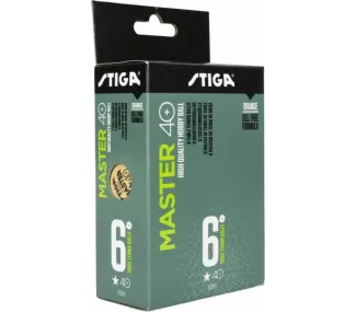 Balles TT Master 1-Star 6-Pack Orange - Balles de tennis de table de qualité supérieure