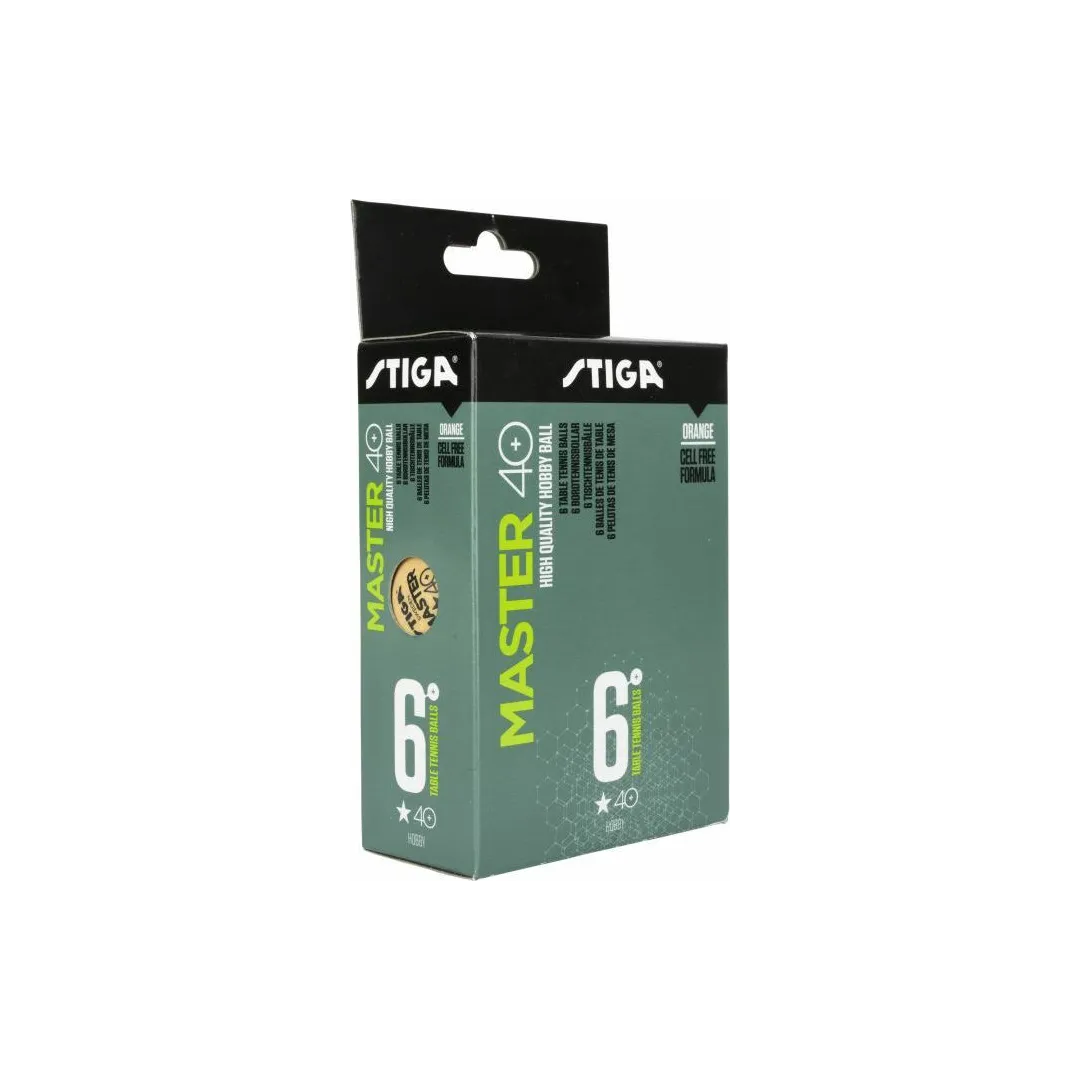 Balles TT Master 1-Star 6-Pack Orange - Balles de tennis de table de qualité supérieure