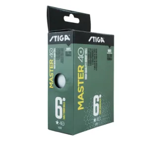 Pack de 6 Balles de Tennis de Table TT Master 1-Star Blanches
